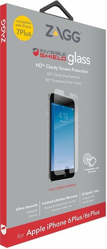 ZAGG IPHONE 8 PLUS / 7 PLUS / 6S 6 PLUS INVISIBLESHIELD GLASS SCREEN PROTECTOR - Afbeelding 1 van 2