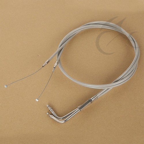 Braided Throttle Cable Fit For Harley Davidson Road King Dyna FLHR FLT