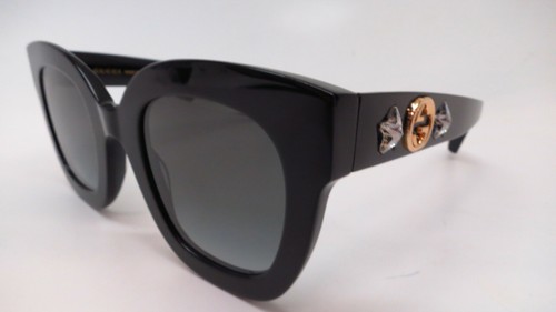 New Authentic Gucci GG0208S 001 Black with Grey lenses GG 0208S Sunglasses  889652235790 | eBay