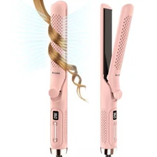 360° Airflow Styler, 1.25" 2-in-1 Curling Iron & Straightener, Dual Voltage