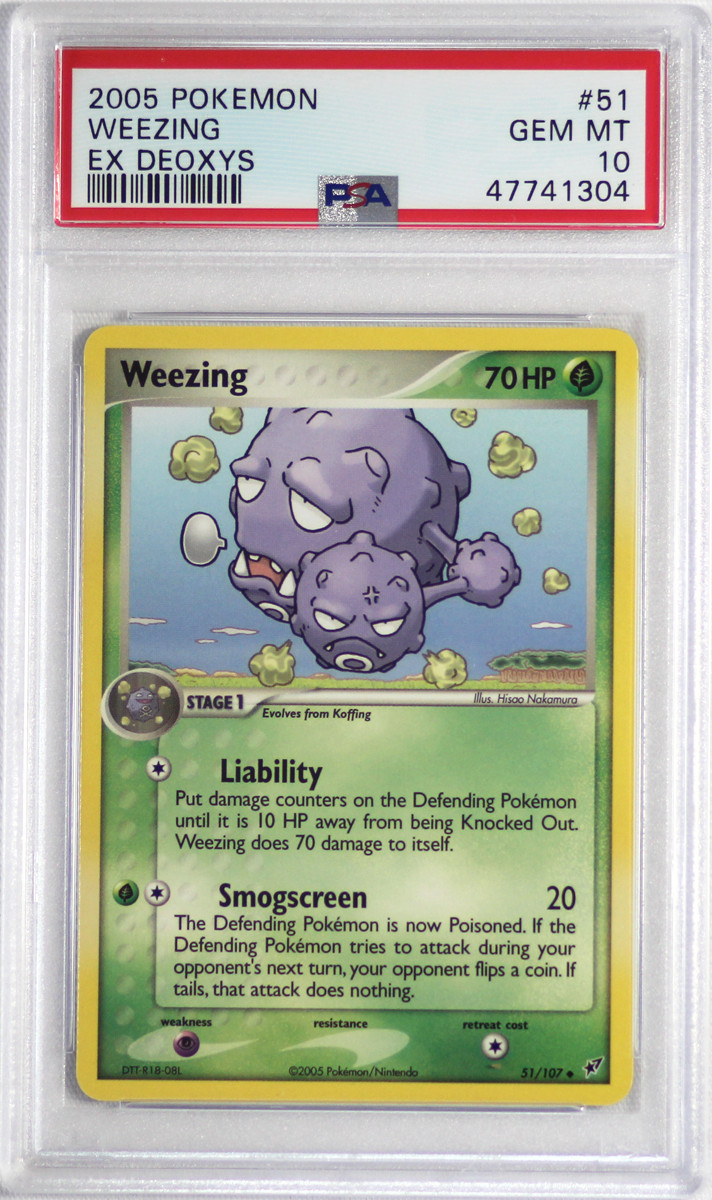 2005 Pokemon EX Deoxys # 51 Weezing PSA 10 Card GEM MINT! Trusted Seller! Pop 4!
