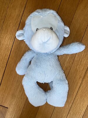 Baby Gund Blue Monkey Soft Plush Stuffed Animal
