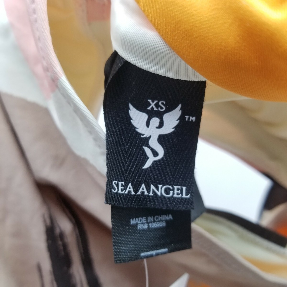 Sea Angel ocean drive open front/back zip one piece swimsuit size
