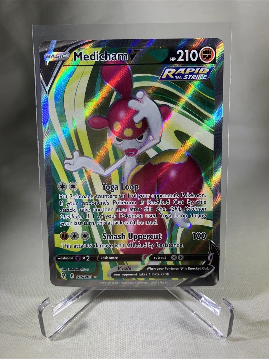 Pokmon TCG Medicham V Evolving Skies 185/203 Holo Ultra Rare | eBay