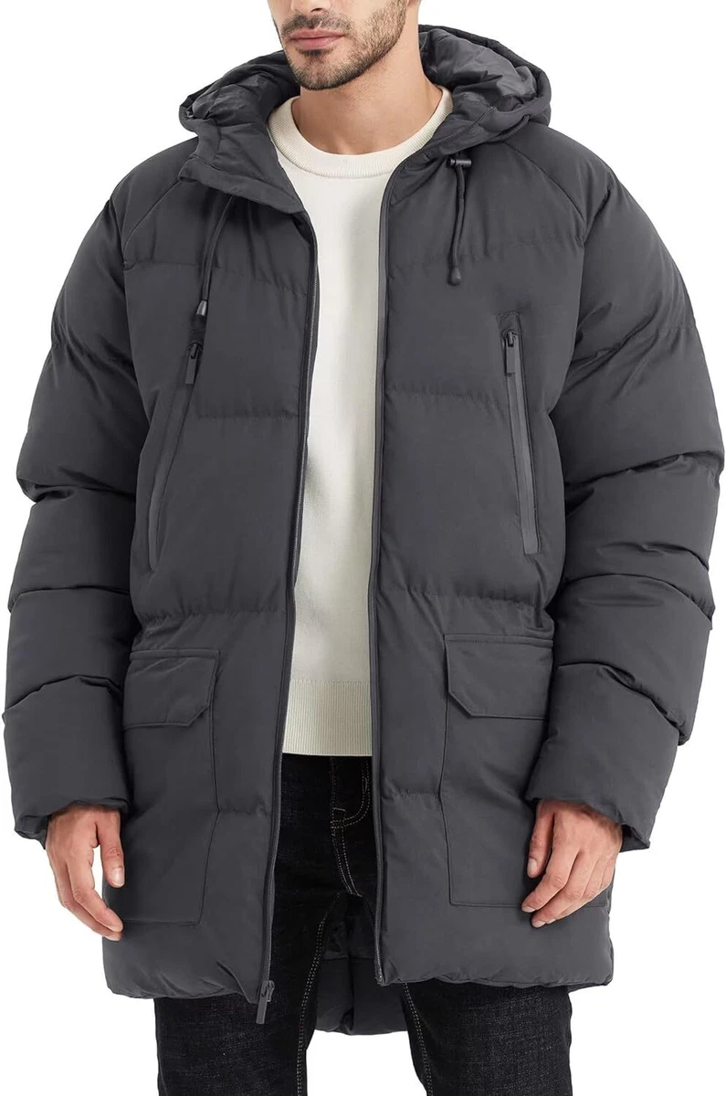 Warm quilted jacket mens sale