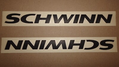 SCHWINN SCHWARZER RAHMEN / FAHRRAD RUB ON AUFKLEBER / AUFKLEBER