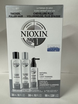 NIOXIN System 1 Kit (Cleanser Shampoo Scalp Therapy Treatment) Authentic