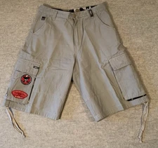 JNCO 85 Marine Skull Patches Cargo Shorts Mens 33x33