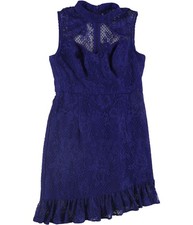 GUESS Womens Brandie Cocktail Dress, blue, 6