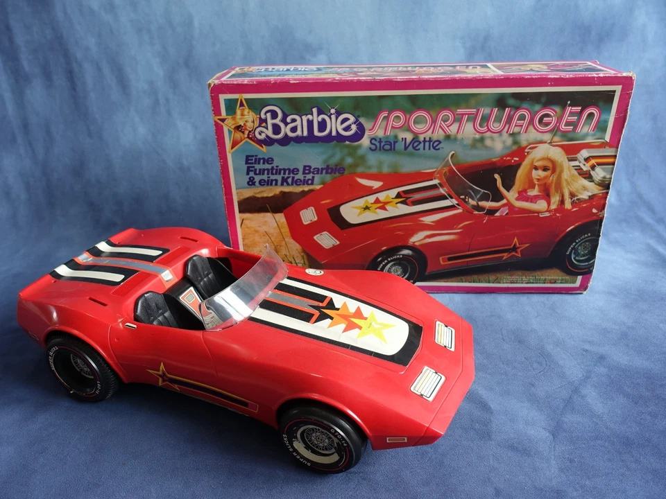 ♡ BARBIE AUTO ♡ Sportwagen / Star'Vette mit Box ♡ Corvette 1978 #91-9348 - Bild 1 von 4