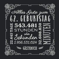 Alles Gute Zum 62. Geburtstag: GäStebuch FüR GlüCkwüNsche &