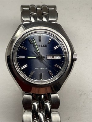 Citizen Watch Japan Automatic Day Date Indicator Water Resistant Mens Vintage