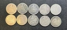Seated Liberty Silver Dimes - lot 124, 10 coins with dates ranging 1845 - 1891