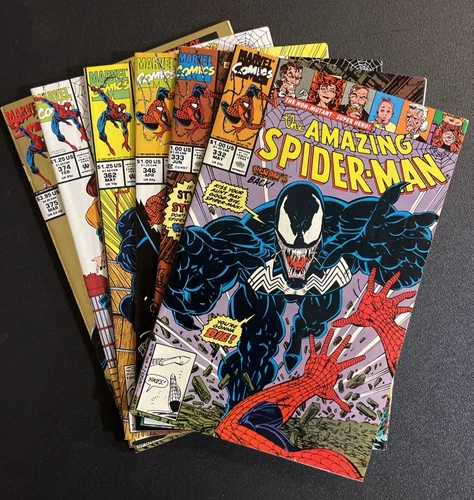 AMAZING SPIDER-MAN #332 333 346 362 374 375 Comic Books VENOM Carnage 1990 VF