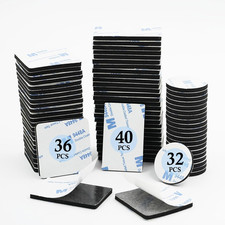 108 Pcs Double Sided Foam Tape Pads Heavy Duty 3Mm Mounting Adhesive Black