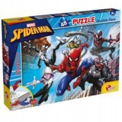48 Stück Marvel Spider-Man doppelseitiges Puzzle für Kinder 5+