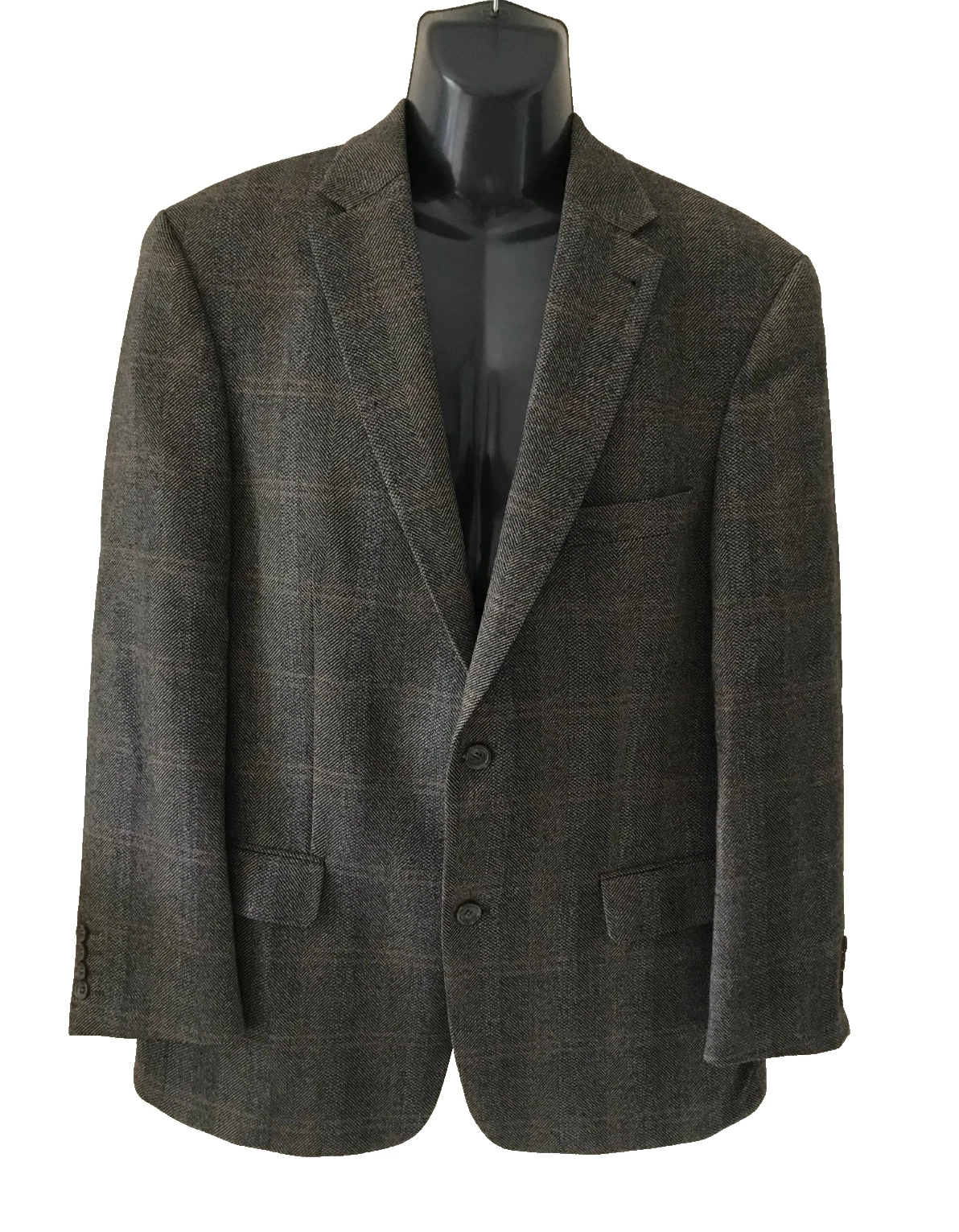 Barutti (Germany) Wool/Cashmere Chacked jacket Blazer - Brown- Sz EU42