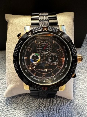 Daniel Steiger Equinox Black Multi Function Chronograph Watch
