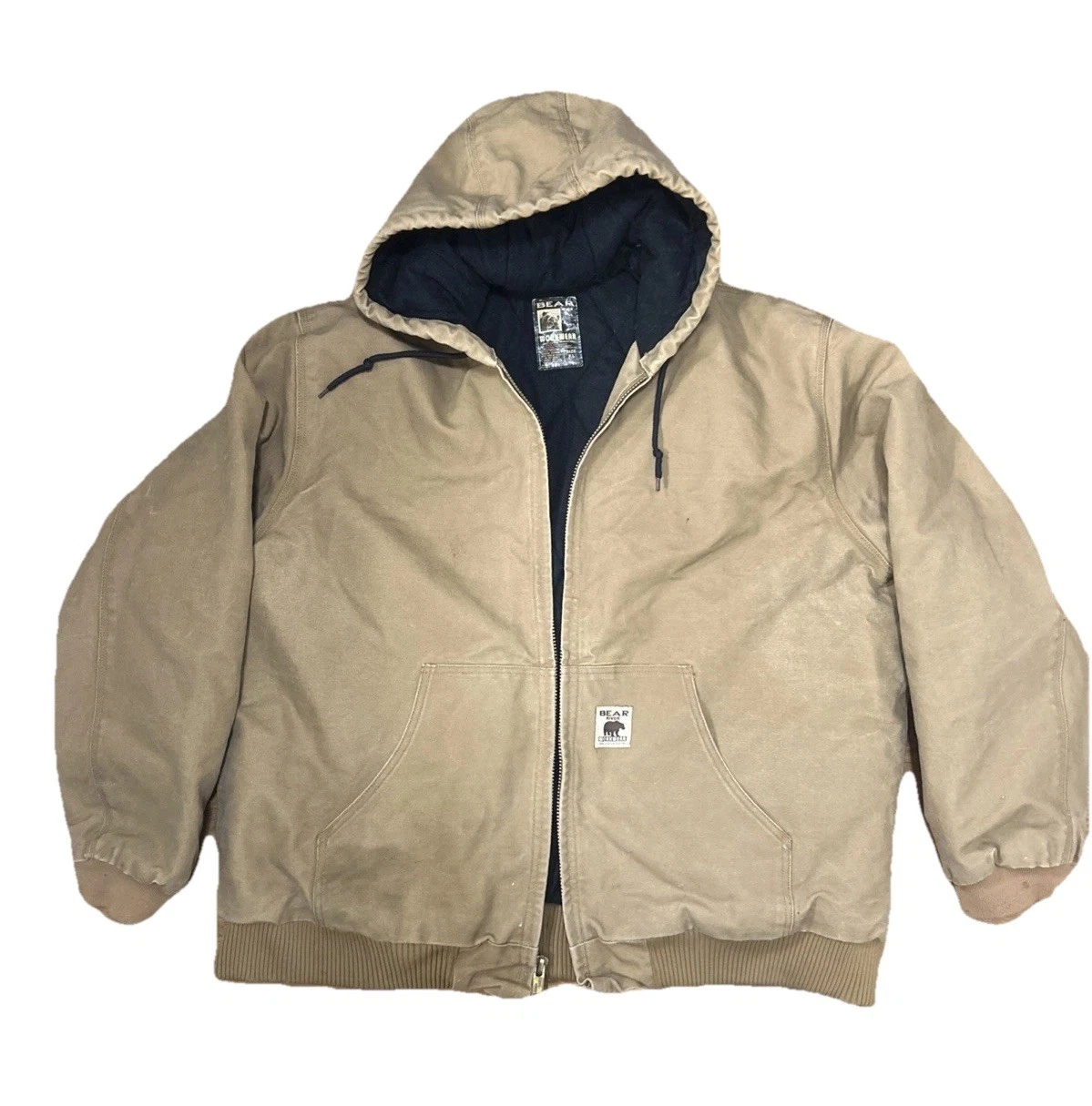 Men's Bear River Workwear XL brown quilt lining with hood