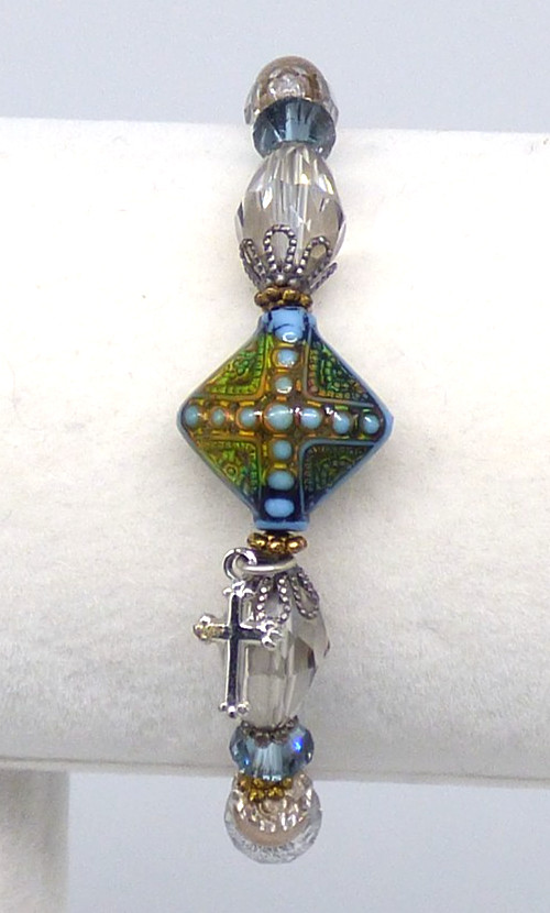 Mood Bracelet Prayer Changes Things Spiritual Gla… - image 5