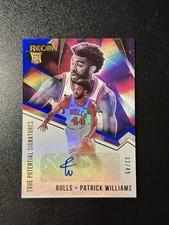 2020 Panini Recon Patrick Williams True Potential Signatures Blue Auto #/49 RC