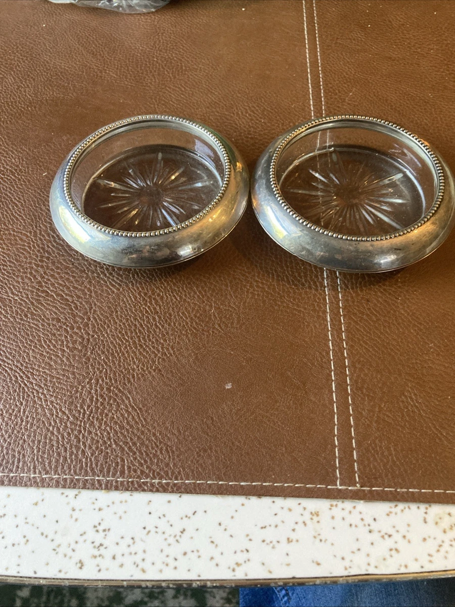 Frank M. Whiting Antique US Sterling Silver Dishes & Coasters for