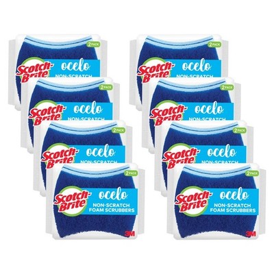 ScotchBrite ocelo NonScratch Foam Scrubber, 16 Count