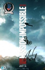 CHRIS MCQUARRIE SIGNED MISSION IMPOSSIBLE DEAD RECKONING 11X17 PHOTO BAS COA