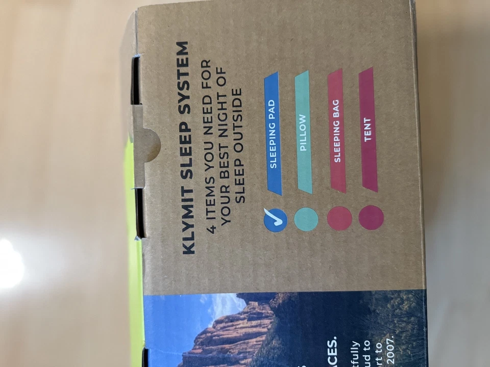 Almohadilla para dormir inflable regular Klymit Klymaloft con adorno de espuma camping nueva Foto 4 de 4