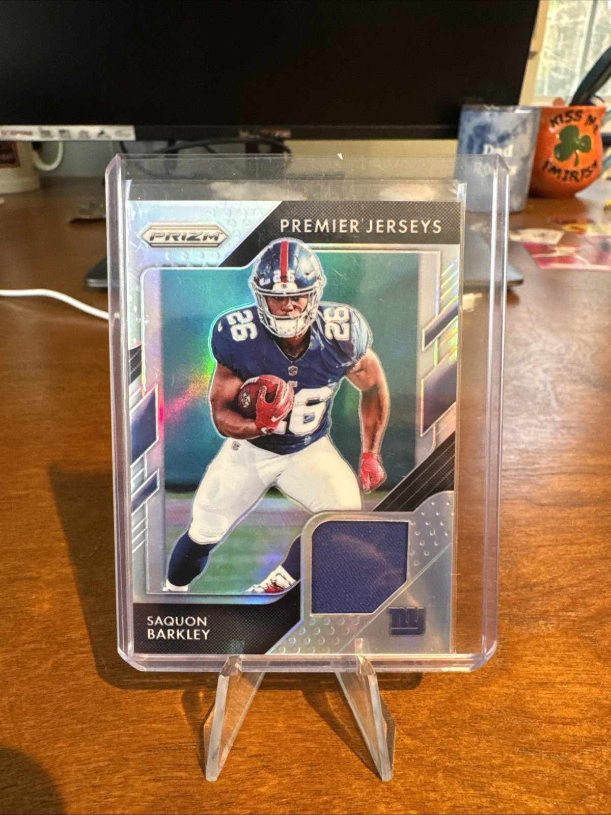 2018 Panini Prizm - Prizm Premier Jerseys Saquon Barkley #PP-2 (MEM, RC)