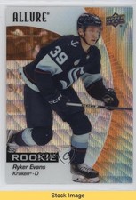 2023-24 Upper Deck Allure Rookies Orange Slice Ryker Evans #149 READ 09q5