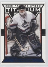 2002-03 Pacific Private Stock Titanium Blue 126/450 Dan Cloutier #96 3o9