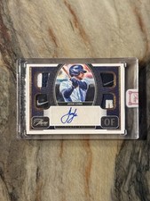 2022 PANINI - THREE AND TWO BASEBALL JOSH LOWE Patch Auto Nike 3/3 RAYS