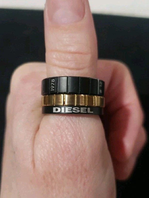 Dieselのステンレススチール製バンドリング Diesel Stainless Steel Rings for Men for sale | eBay