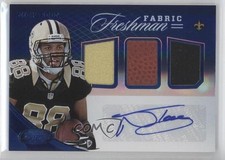 2012 Certified Freshman Fabric Mirror Blue Signatures 26/49 Nick Toon Auto 0w8