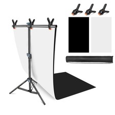 Product Photography Photo Backdrops Stand Kit, Photo Background, 26.8x50in Wh...
