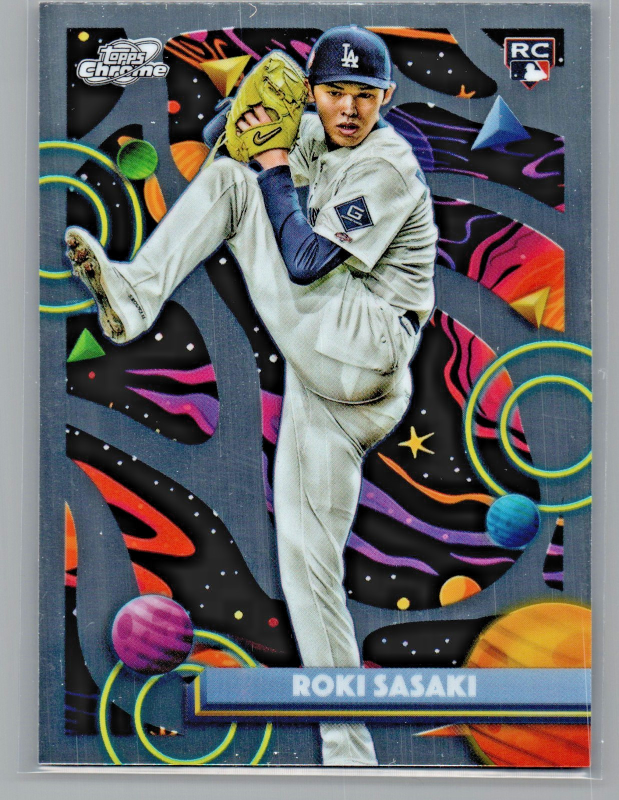 2025 Topps Chrome Cosmic Roki Sasaki #68 Rookie Card - Dodgers