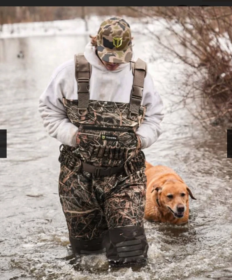 TIDEWE AquaWade Pro Insulated Duck Waterfowl Hunting Breathable Waders 1600(13) - Image 2 of 4