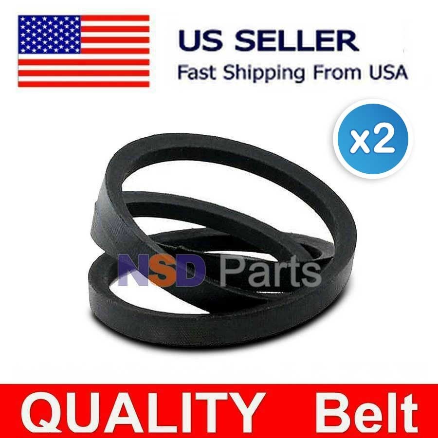 4L440 (2PK) A42 Rubber V-Belt 1/2 X 44, 42"(1060mm) inside length 44'' outside