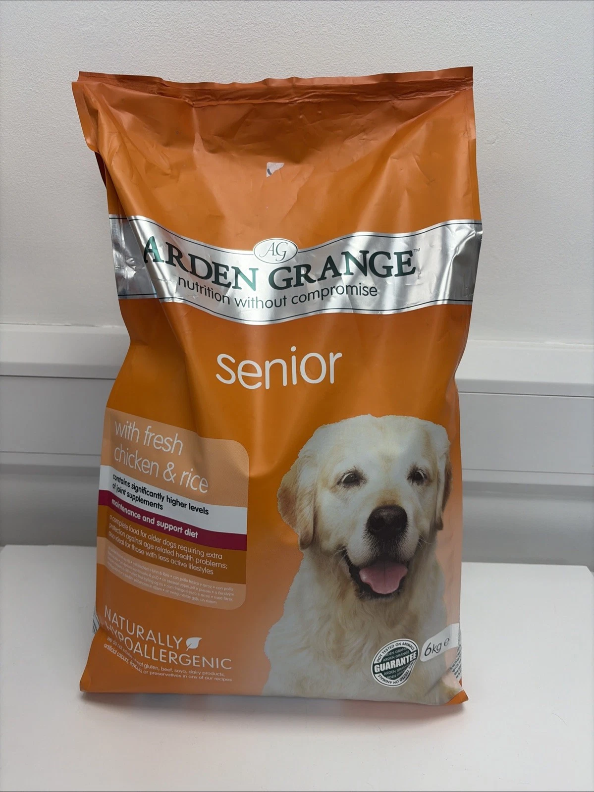 6kg bag of Arden Grange Senior Dry Dog Food H08
