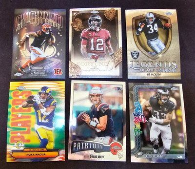 2025 Topps Chrome Football Inserts Refractor Inserts - you pick
