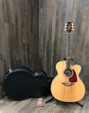 EXC Takamine GJ72CE-NAT Jumbo Acoustic Electric Guitar RH Natural w/ Hard Case