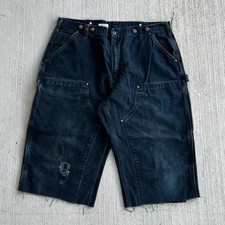 Carhartt black double knee work wear carpenter shorts
