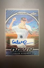 Caleb Bonemer 2025 Leaf Baseball Nation New Dawn Autographs #NA-CB2 Blue 3/7