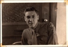 VINTAGE WW2 Era Photo Young US Soldier Military Uniform Tokyo Sep 1947 Snapshot