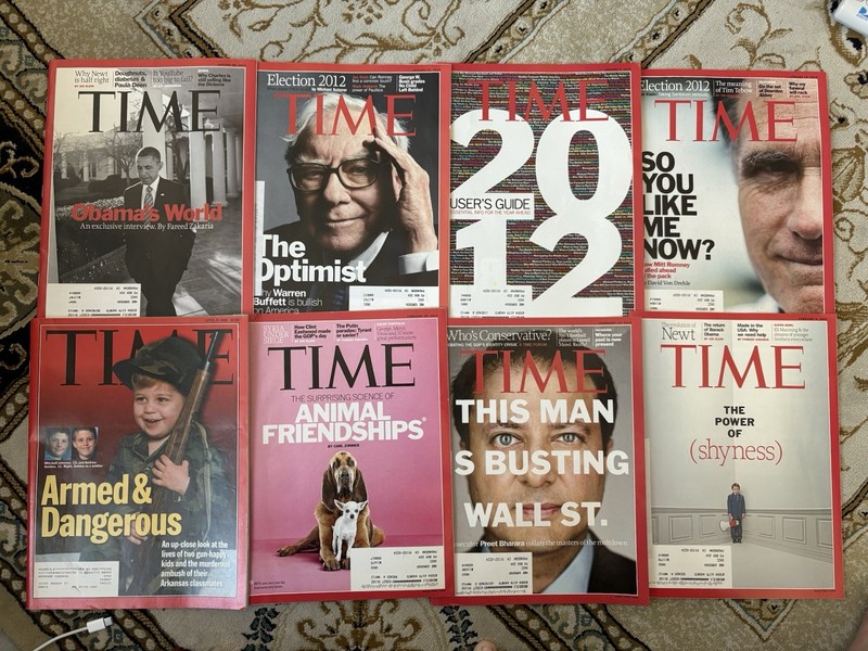 Time Magazines Lot 1998, 2012