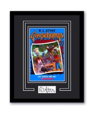 Goosebumps R.L. Stine Autographed 11x14 Framed Photo Say Cheese And Die! ACOA