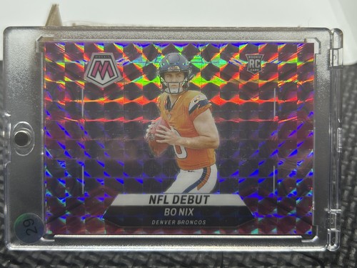 Panini Mosaic 2024 Bo Nix Denver Broncos NFL Debut Prizm Rookie #271