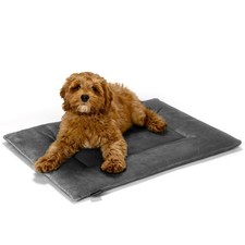 Dog Crate Pad - Soft Velvet, Reversible Bed - Machine Washable Kennel Mat for...