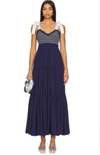Image of Free People Bluebell Solid Maxi Dress in Eclipse L